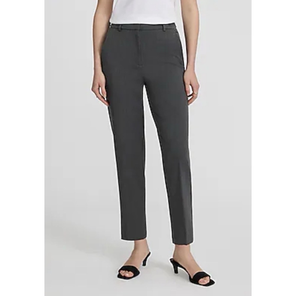 Express Publicist Ankle Pants Womens 8R Gray Excellent Mid Rise Stretch Trousers